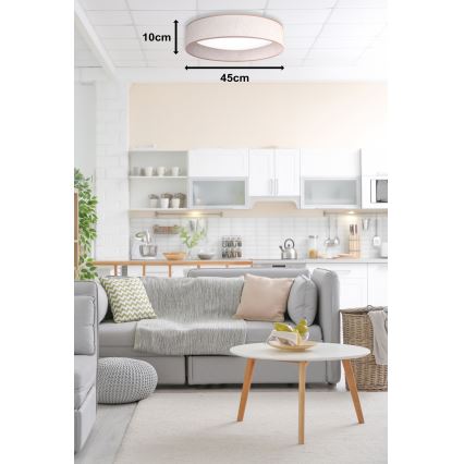 Duolla - LED Plafonjera ROLLER LED/24W/230V pr. 45 cm bež