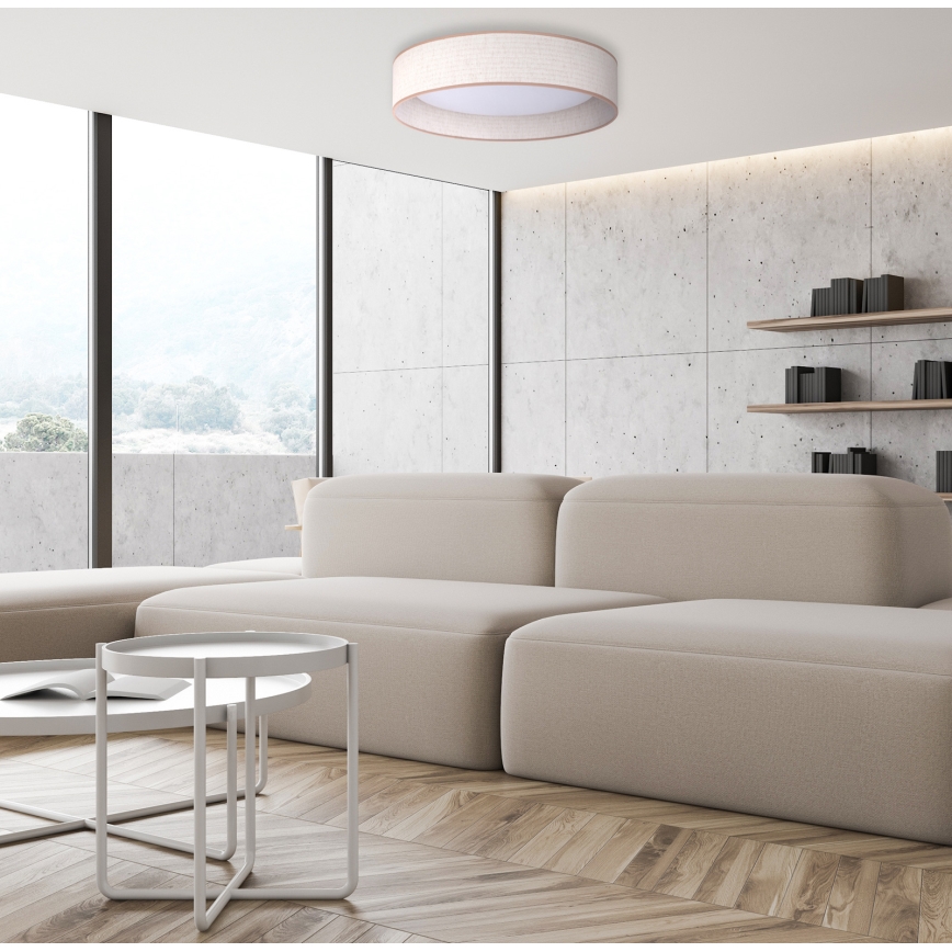 Duolla - LED Plafonjera ROLLER LED/24W/230V pr. 45 cm bež
