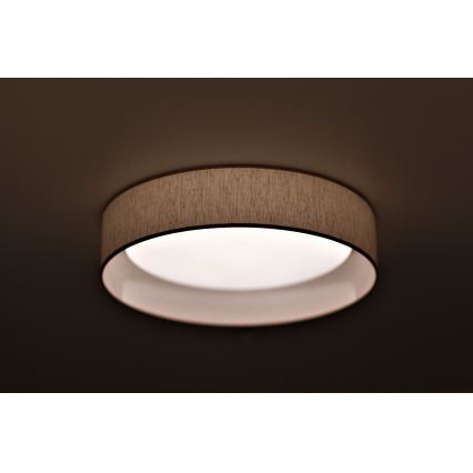 Duolla - LED Plafonjera ROLLER LED/24W/230V pr. 45 cm bež