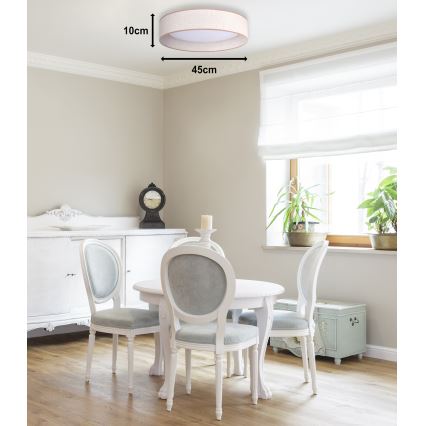 Duolla - LED Plafonjera ROLLER LED/24W/230V pr. 45 cm bež