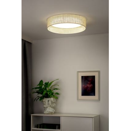 Duolla - LED Plafonjera ROLLER LED/24W/230V pr. 45 cm bež