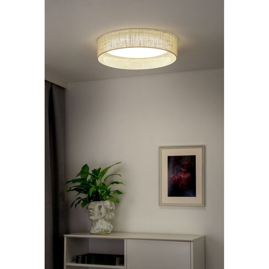 Duolla - LED Plafonjera ROLLER LED/24W/230V pr. 45 cm bež