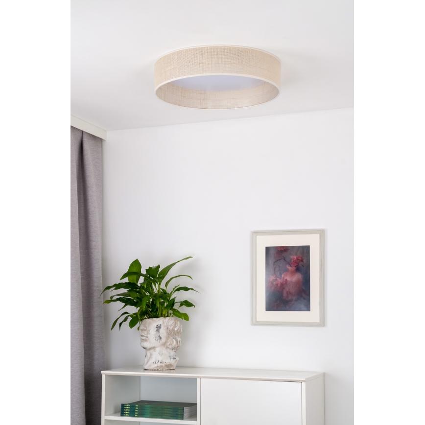 Duolla - LED Plafonjera ROLLER LED/24W/230V pr. 45 cm bež