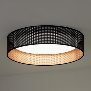 Duolla - LED Plafonjera ROLLER LED/24W/230V pr. 45 cm crno/bakrena
