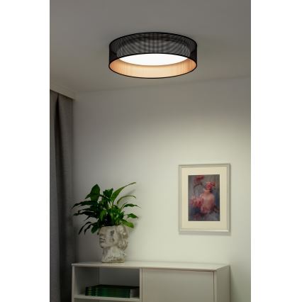 Duolla - LED Plafonjera ROLLER LED/24W/230V pr. 45 cm crno/bakrena