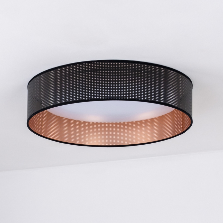 Duolla - LED Plafonjera ROLLER LED/24W/230V pr. 45 cm crno/bakrena