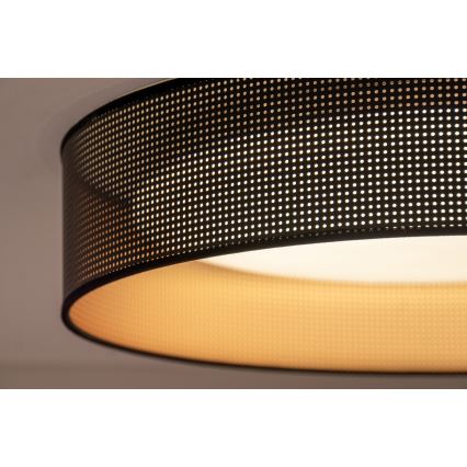 Duolla - LED Plafonjera ROLLER LED/24W/230V pr. 45 cm crno/bakrena