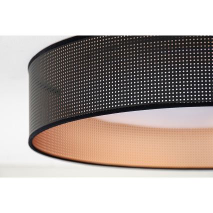 Duolla - LED Plafonjera ROLLER LED/24W/230V pr. 45 cm crno/bakrena