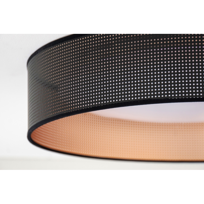 Duolla - LED Plafonjera ROLLER LED/24W/230V pr. 45 cm crno/bakrena