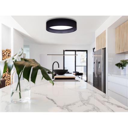 Duolla - LED Plafonjera ROLLER LED/24W/230V pr. 45 cm crno