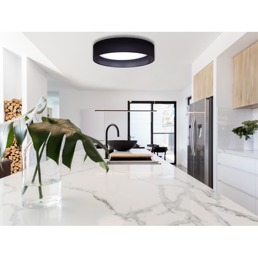 Duolla - LED Plafonjera ROLLER LED/24W/230V pr. 45 cm crno