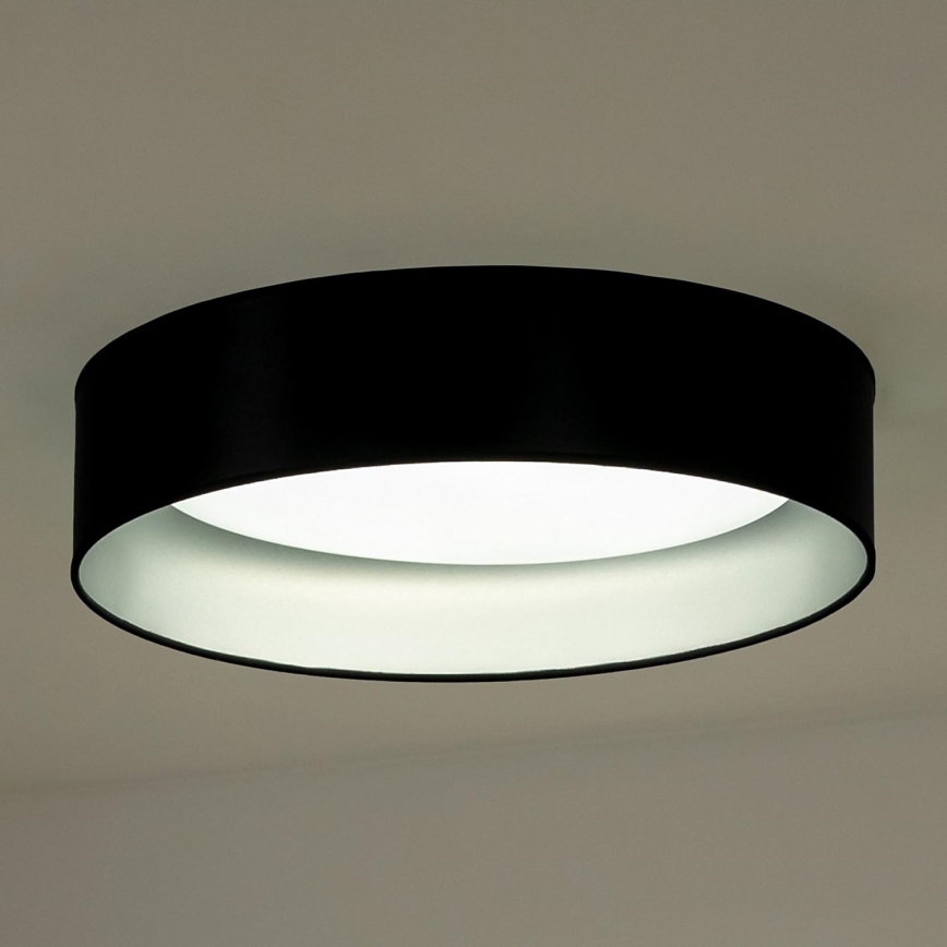 Duolla - LED Plafonjera ROLLER LED/24W/230V pr. 45 cm crno/srebrno