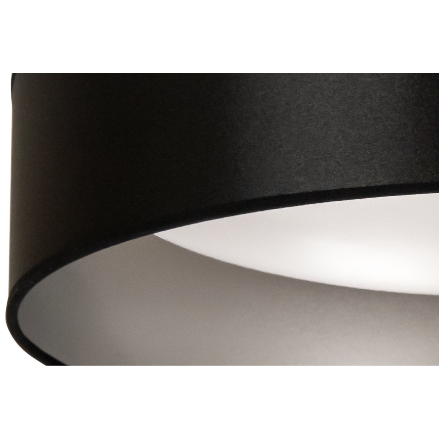 Duolla - LED Plafonjera ROLLER LED/24W/230V pr. 45 cm crno/srebrno
