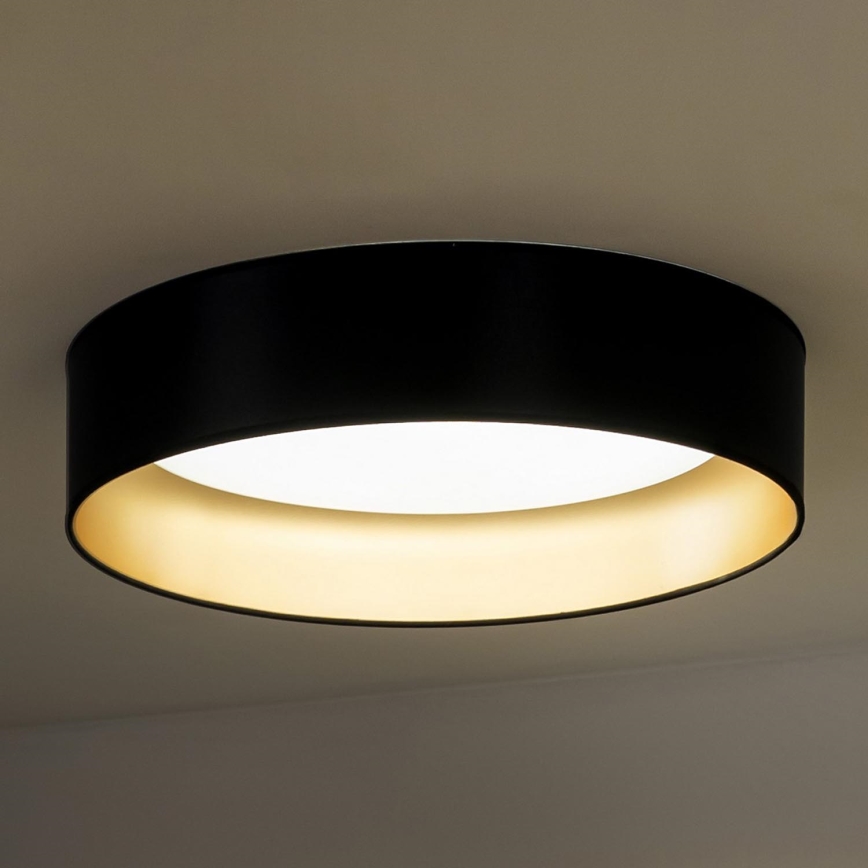 Duolla - LED Plafonjera ROLLER LED/24W/230V pr. 45 cm crno/zlatna