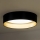 Duolla - LED Plafonjera ROLLER LED/24W/230V pr. 45 cm crno/zlatna