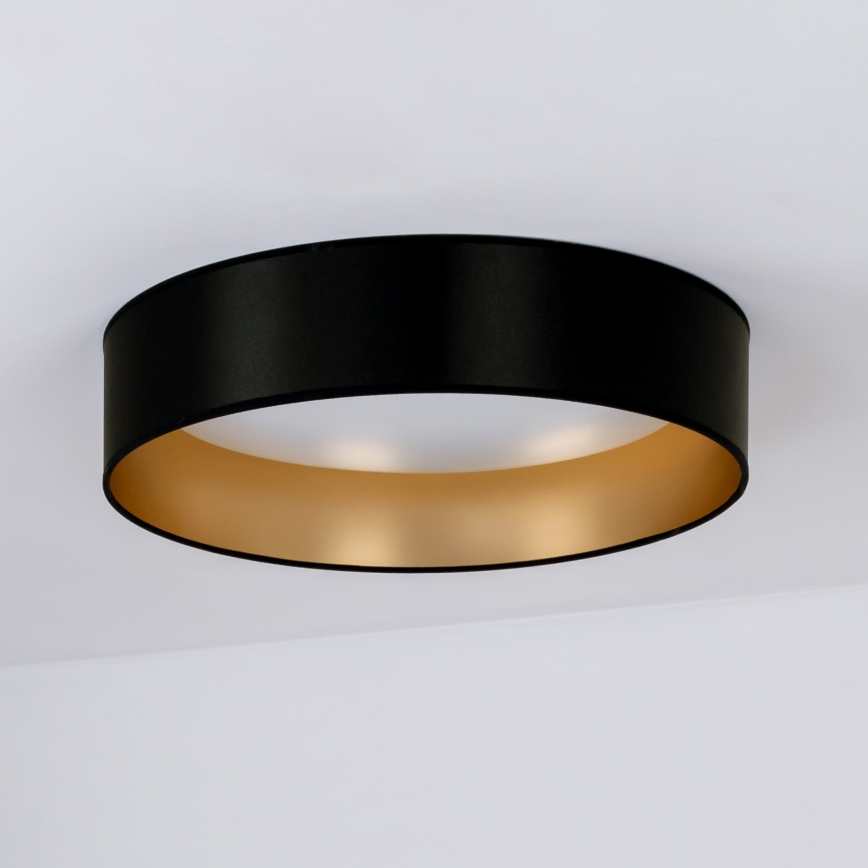 Duolla - LED Plafonjera ROLLER LED/24W/230V pr. 45 cm crno/zlatna