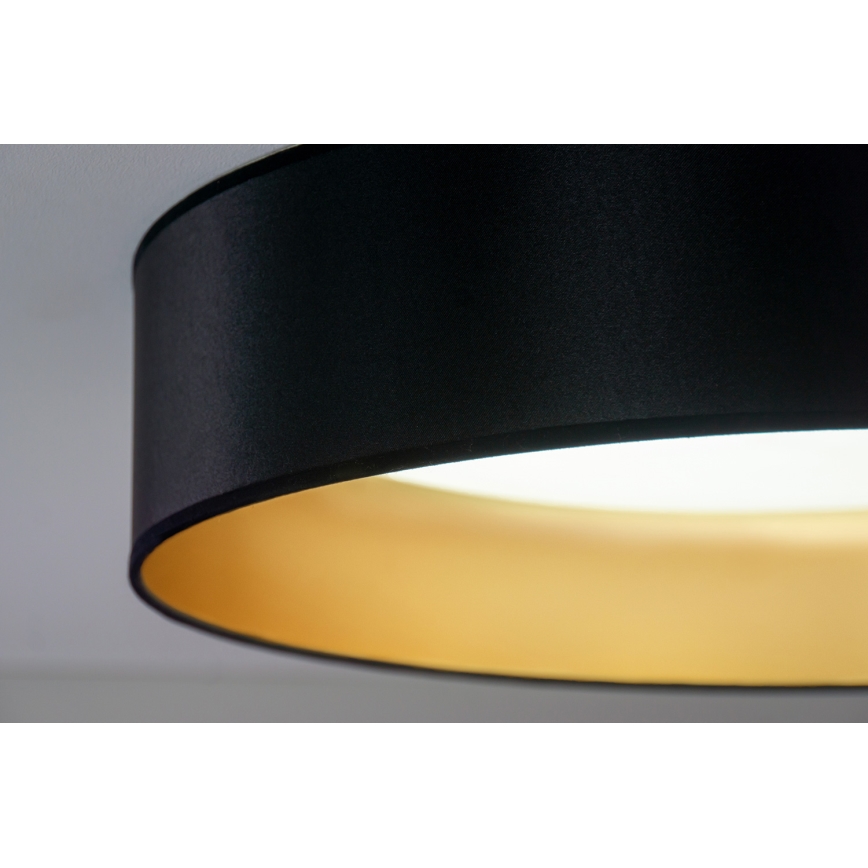 Duolla - LED Plafonjera ROLLER LED/24W/230V pr. 45 cm crno/zlatna