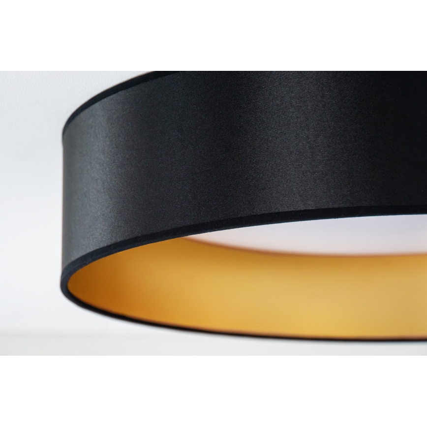 Duolla - LED Plafonjera ROLLER LED/24W/230V pr. 45 cm crno/zlatna