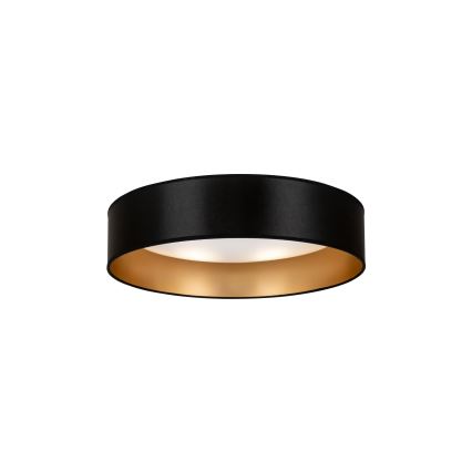 Duolla - LED Plafonjera ROLLER LED/24W/230V pr. 45 cm crno/zlatna