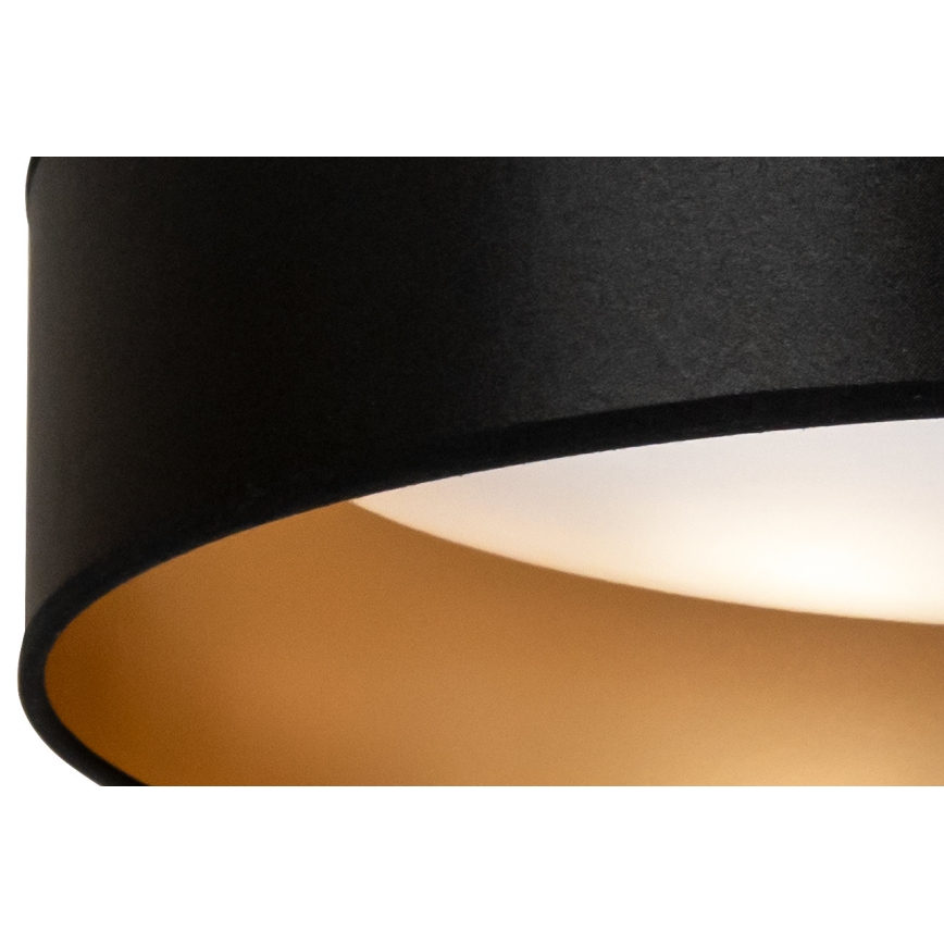Duolla - LED Plafonjera ROLLER LED/24W/230V pr. 45 cm crno/zlatna