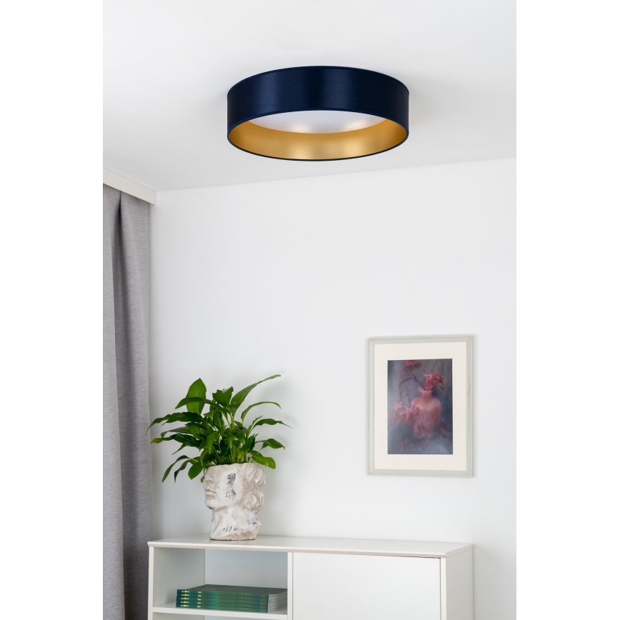 Duolla - LED Plafonjera ROLLER LED/24W/230V pr. 45 cm plava/zlatna