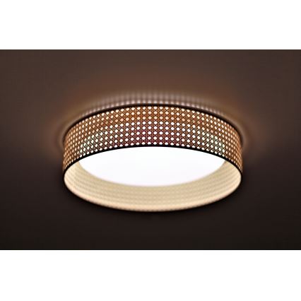 Duolla - LED Plafonjera ROLLER LED/24W/230V pr. 45 cm ratan