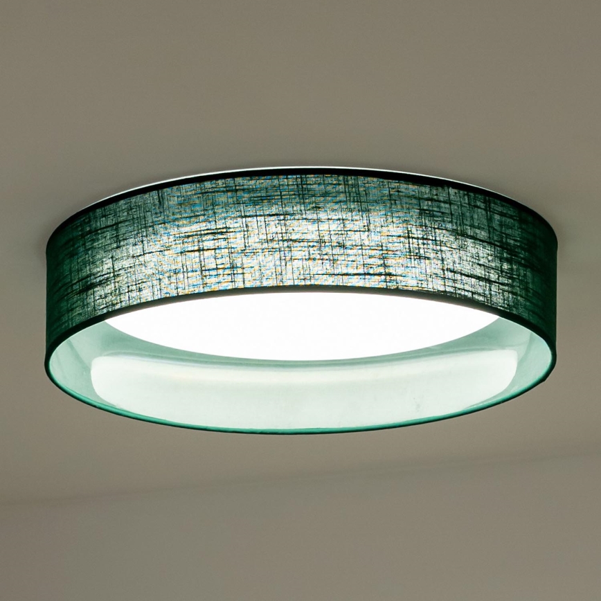Duolla - LED Plafonjera ROLLER LED/24W/230V pr. 45 cm zelena