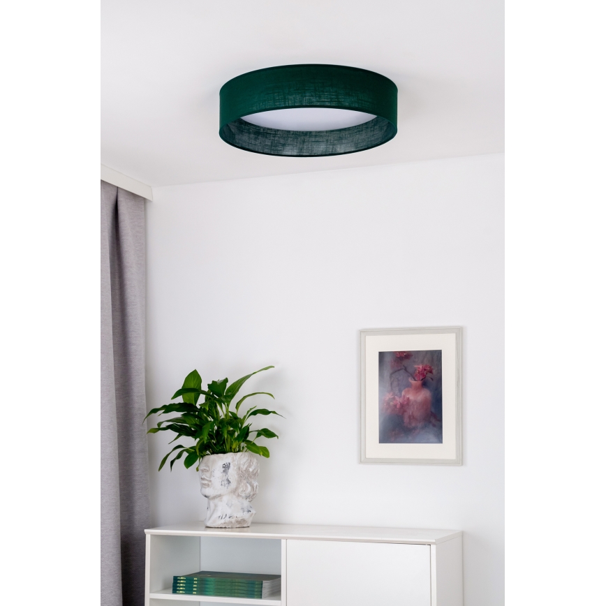 Duolla - LED Plafonjera ROLLER LED/24W/230V pr. 45 cm zelena