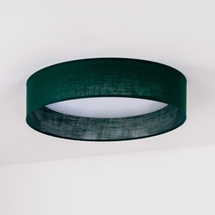 Duolla - LED Plafonjera ROLLER LED/24W/230V pr. 45 cm zelena