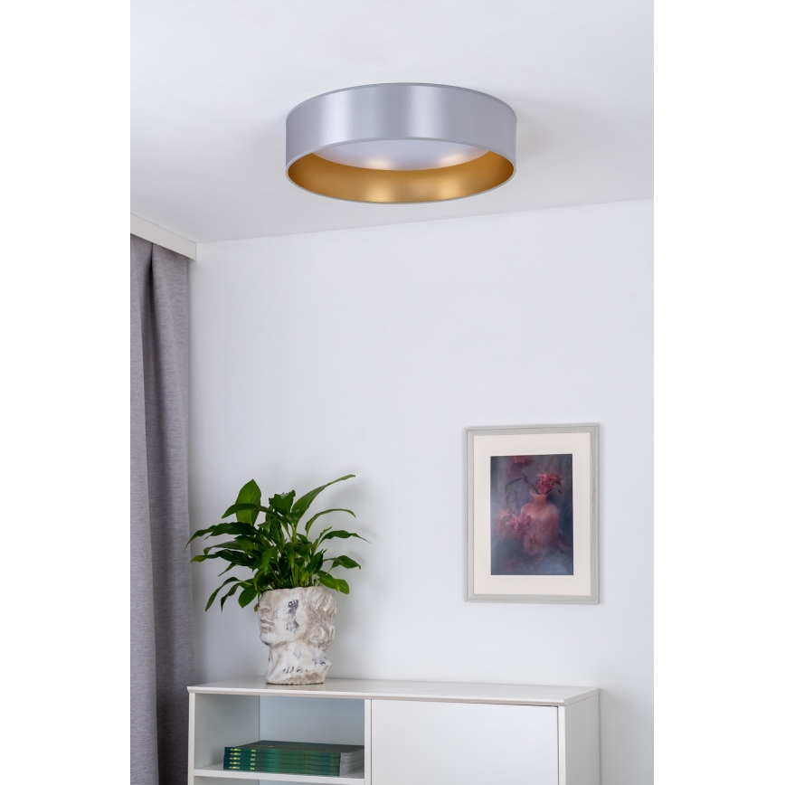 Duolla - LED plafonjera ROLLER LED/24W/230V prečnik 45 cm srebrna/zlatna