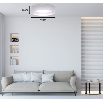 Duolla - LED Plafonjera ROLLER LED/24W/230V svetla pr. 45 cm sivo