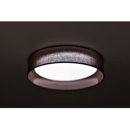 Duolla - LED Plafonjera ROLLER LED/24W/230V tamno pr. 45 cm braon
