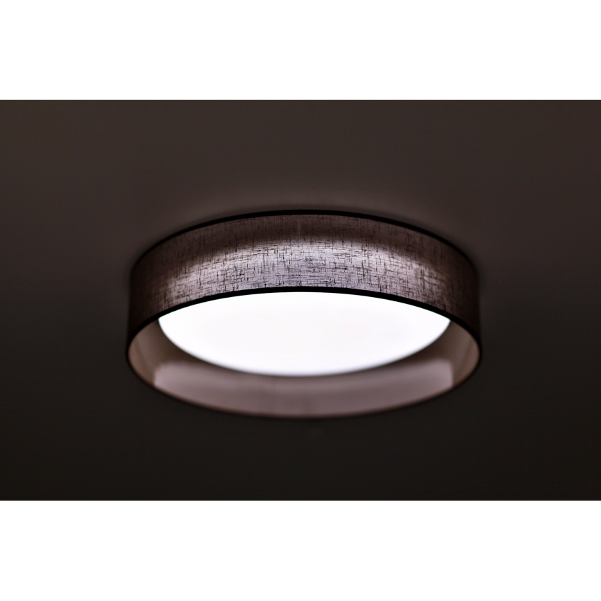 Duolla - LED Plafonjera ROLLER LED/24W/230V tamno pr. 45 cm braon