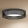 Duolla - LED Plafonjera ROLLER RATTAN LED/24W/230V pr. 45 cm crno