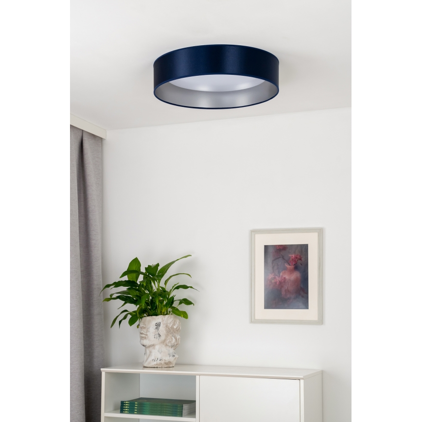 Duolla - LED plafonska svetiljka ROLLER LED/24W/230V prečnika 45 cm plava/srebrna