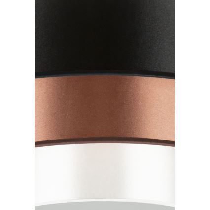 Duolla - LED plafonska svetiljka LUNETA LED/26W/230V Ø 60 cm 4000K crna/bakarna/bela