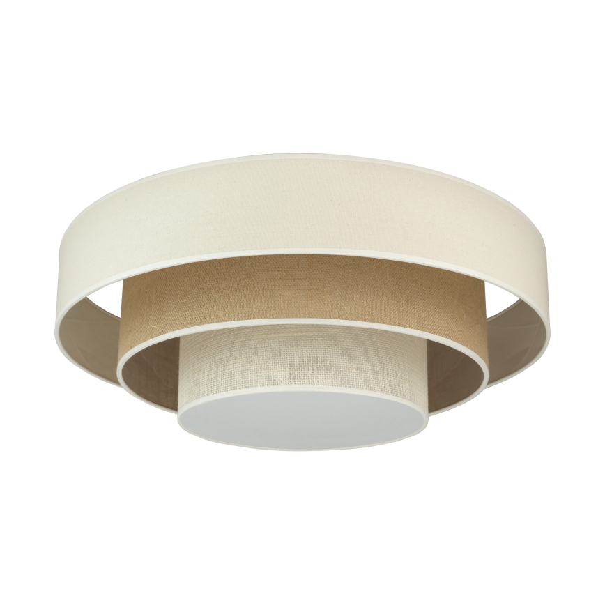 Duolla - LED plafonsko svetlo LUNETA LED/26W/230V Ø 60 cm 4000K krem/braon