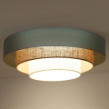 Duolla - LED plafonsko svetlo LUNETA LED/26W/230V Ø 60 cm 4000K tirkizna/bež/krem