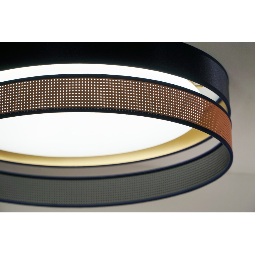 Duolla - LED plafonsko svetlo ROLLER DUO SHINY LED/24W/230V prečnik 45 cm plava/bakrena