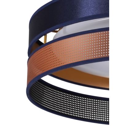 Duolla - LED plafonsko svetlo ROLLER DUO SHINY LED/24W/230V prečnik 45 cm plava/bakrena