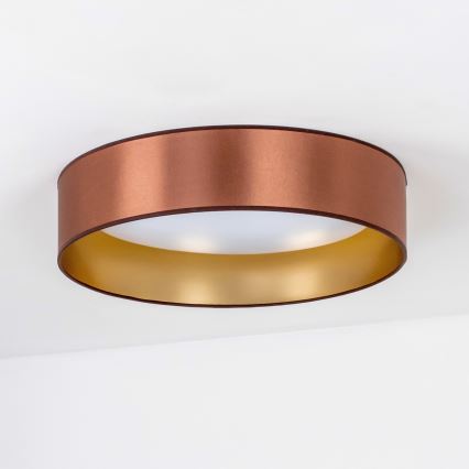 Duolla - LED plafonsko svetlo ROLLER LED/24W/230V, prečnik 45 cm, bakarno/zlatno