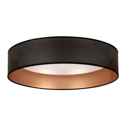 Duolla - LED plafonsko svetlo ROLLER LED/24W/230V, prečnik 45 cm, crna/bakarna