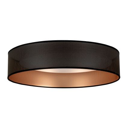 Duolla - LED plafonsko svetlo ROLLER LED/24W/230V, prečnik 45 cm, crna/bakarna