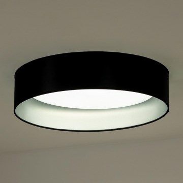Duolla - LED plafonsko svetlo ROLLER LED/24W/230V prečnik 45 cm crna/srebrna