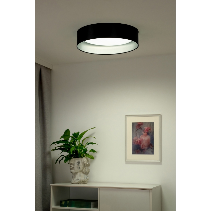 Duolla - LED plafonsko svetlo ROLLER LED/24W/230V prečnik 45 cm crna/srebrna