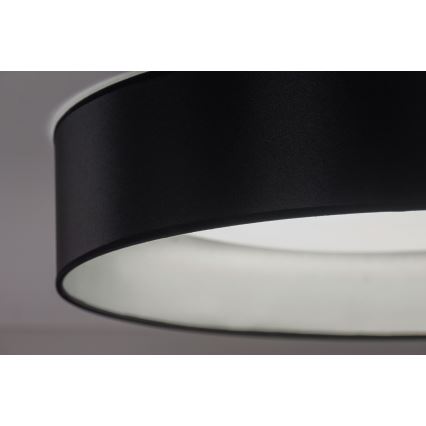 Duolla - LED plafonsko svetlo ROLLER LED/24W/230V prečnik 45 cm crna/srebrna