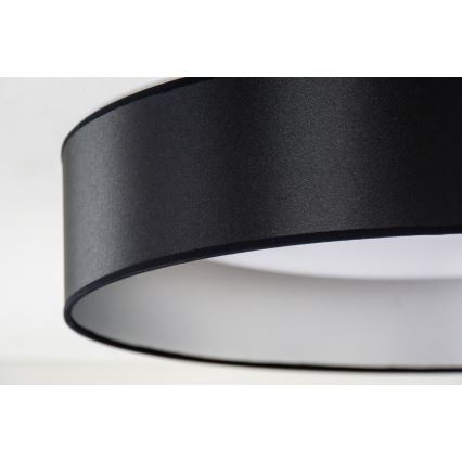 Duolla - LED plafonsko svetlo ROLLER LED/24W/230V prečnik 45 cm crna/srebrna