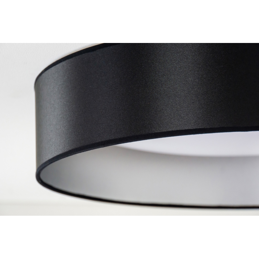 Duolla - LED plafonsko svetlo ROLLER LED/24W/230V prečnik 45 cm crna/srebrna