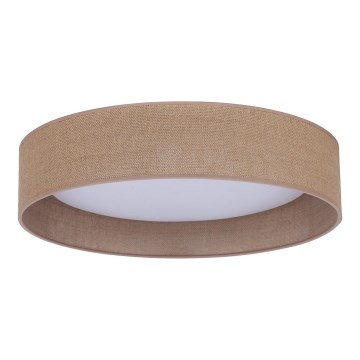 Duolla - LED plafonsko svetlo ROLLER LED/24W/230V, prečnik 45 cm, svetlo braon