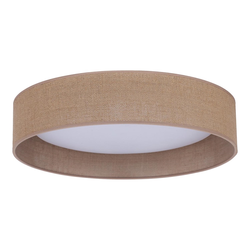 Duolla - LED plafonsko svetlo ROLLER LED/24W/230V, prečnik 45 cm, svetlo braon